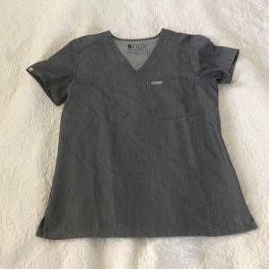 Figs Catarina one pocket top sz XXS graphite